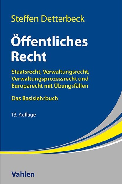 Öffentliches Recht, Steffen Detterbeck - Paperback - 9783800674213