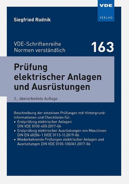 Prüfung elektrischer Anlagen und Ausrüstungen, Siegfried Rudnik - Paperback - 9783800757435