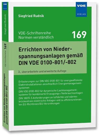 Errichten von Niederspannungsanlagen gemäß DIN VDE 0100-801/-802, Siegfried Rudnik - Paperback - 9783800761951