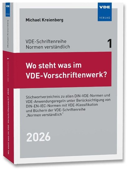 Wo steht was im VDE-Vorschriftenwerk? 2026, Michael Kreienberg - Paperback - 9783800766680