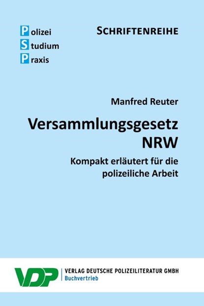 Versammlungsgesetz NRW, Manfred Reuter - Paperback - 9783801109189
