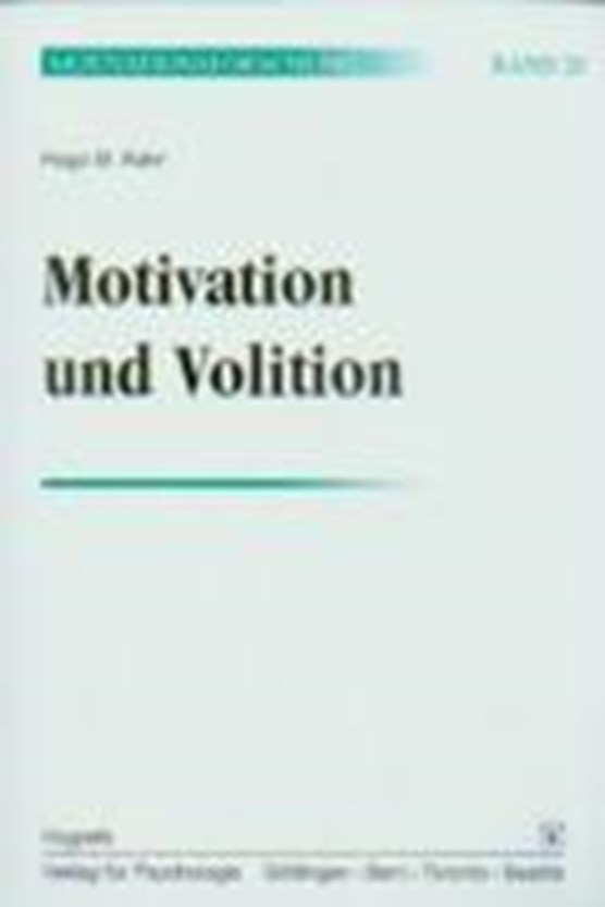 Motivation und Volition. (Bd. 20)
