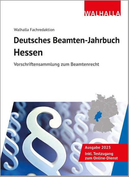 Deutsches Beamten-Jahrbuch Hessen 2025, Walhalla Fachredaktion - Gebonden - 9783802911804