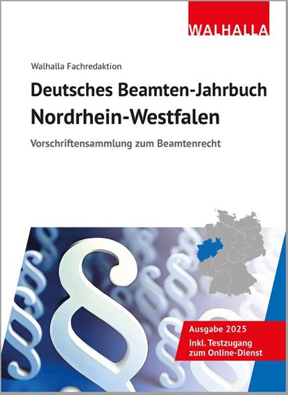 Deutsches Beamten-Jahrbuch Nordrhein-Westfalen 2025, Walhalla Fachredaktion - Gebonden - 9783802911958