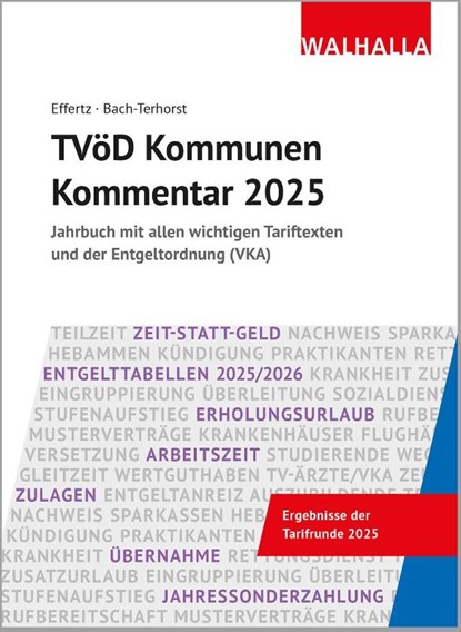 TVöD Kommunen Kommentar 2025, Jörg Effertz ; Andreas Bach-Terhorst - Gebonden - 9783802979071