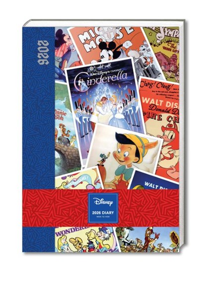 Disney Vintage Posters - A5-Tischkalender 2026, Danilo Promotion Ltd - Paperback - 9783803530653