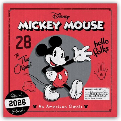 Disney Mickey Mouse 2026 - Wandkalender, Danilo Promotion Ltd - Paperback - 9783803531063