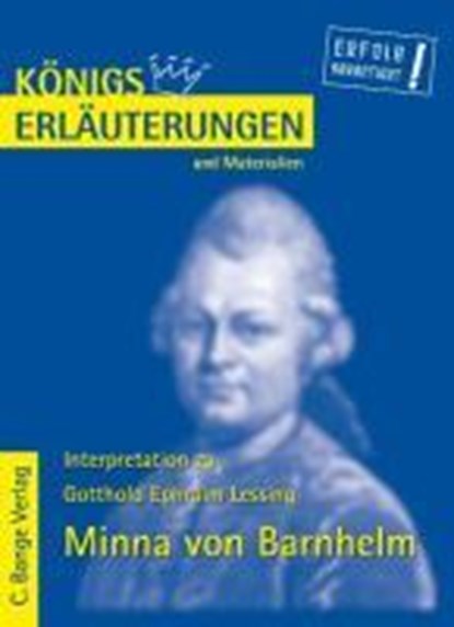 Lessing, G: Minna von Barnhelm/Erläut. u. Mat., LESSING,  Gotthold Ephraim - Paperback - 9783804416956