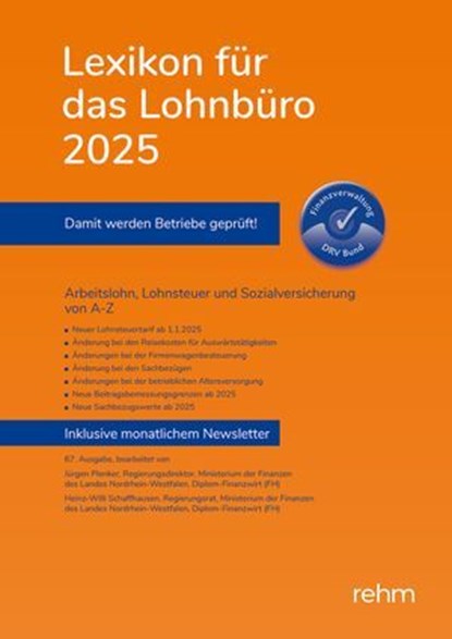 Lexikon für das Lohnbüro 2025 (E-Book EPUB), Wolfgang Schönfeld ; Jürgen Plenker ; Heinz-Willi Schaffhausen - Ebook - 9783807328973