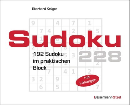 Sudokublock 228 (5 Exemplare à 2,99 EUR), Eberhard Krüger - Paperback - 9783809469087