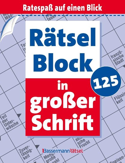 Rätselblock in großer Schrift 125 (5 Exemplare à 2,99 EUR), Eberhard Krüger - Paperback - 9783809469216