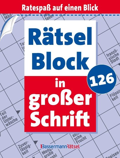 Rätselblock in großer Schrift 126 (5 Exemplare à 2,99 EUR), Eberhard Krüger - Paperback - 9783809469223