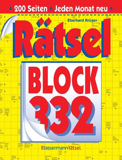 Rätselblock 332 (5 Exemplare à 2,99 EUR), Eberhard Krüger - Paperback - 9783809469315
