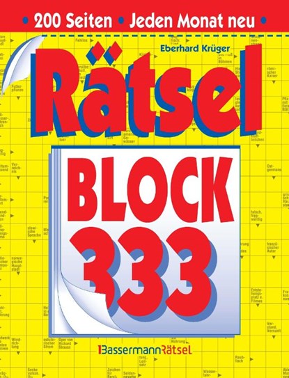 Rätselblock 333 (5 Exemplare à 2,99 EUR), Eberhard Krüger - Paperback - 9783809469322