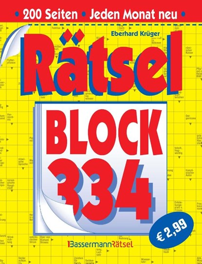 Rätselblock 334 (5 Exemplare à 2,99 EUR), Eberhard Krüger - Paperback - 9783809469339
