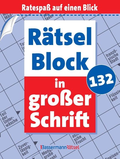 Rätselblock in großer Schrift 132 (5 Exemplare à 2,99 EUR), Eberhard Krüger - Paperback - 9783809469568