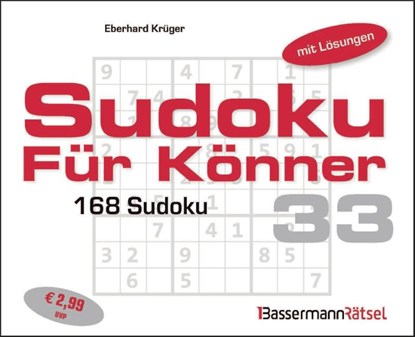 Sudoku für Könner 33 (5 Exemplare à 2,99 EUR), Eberhard Krüger - Paperback - 9783809469926