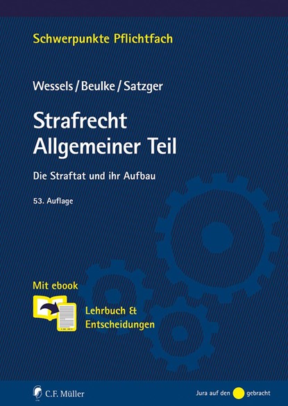 Strafrecht Allgemeiner Teil, Johannes Wessels ;  Werner Beulke ;  Helmut Satzger - Paperback - 9783811461383