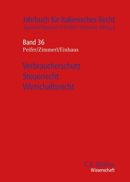 Verbraucherschutz - Steuerrecht - Wirtschaftsrecht, Michael Stürner - Paperback - 9783811491137