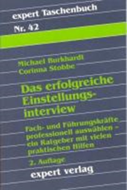 Das erfolgreiche Einstellungsinterview, BURKHARDT,  Michael - Paperback - 9783816909170