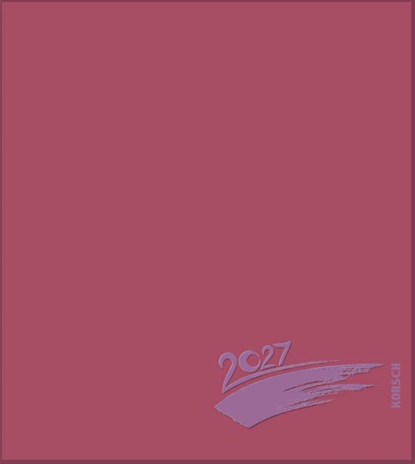 Foto-Malen-Basteln Bastelkalender bordeaux 2027, Verlag Korsch - Paperback - 9783819304439