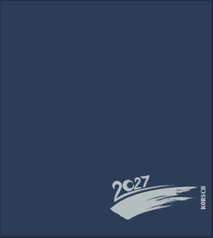 Foto-Malen-Basteln Bastelkalender dunkelblau 2027, Verlag Korsch - Paperback - 9783819304477