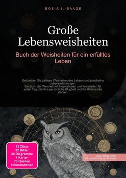 Große Lebensweisheiten: Buch der Weisheiten für ein erfülltes Leben, D. Eos A. I. Saage - Ebook - 9783819773617