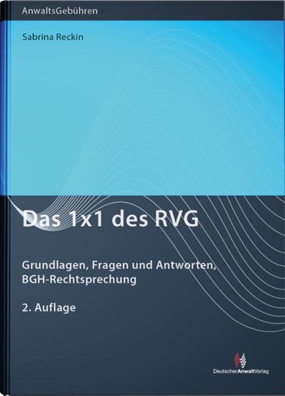 Das 1x1 des RVG, Sabrina Reckin - Paperback - 9783824016952