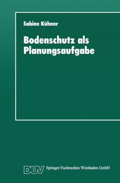 Bodenschutz ALS Planungsaufgabe, niet bekend - Paperback - 9783824441839