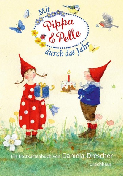 Postkartenbuch 'Mit Pippa und Pelle durch das Jahr', Daniela Drescher - Paperback - 9783825153885