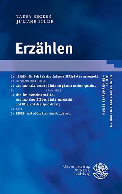 Erzählen, Tabea Becker ; Juliane Stude - Paperback - 9783825367251