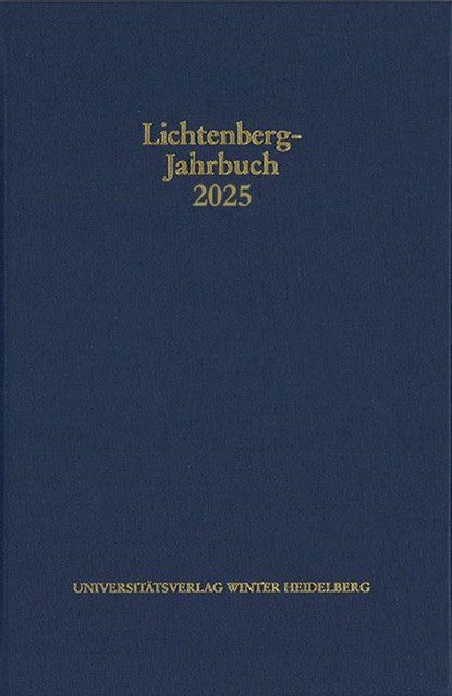 Lichtenberg-Jahrbuch 2025, Ulrich Joost ; Burkhard Moennighoff ; Friedemann Spicker - Gebonden - 9783825396961