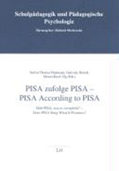 PISA zufolge PISA /PISA recording to PISA, HOPMANN,  Stefan T. ; Brinek, Gertrude ; Retzl, Martin - Paperback - 9783825809461