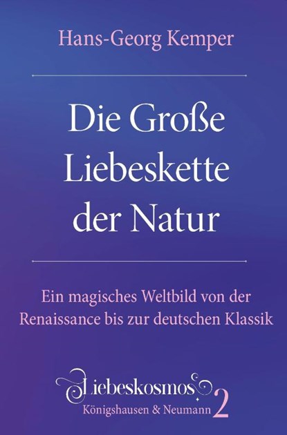 Die Große Liebeskette der Natur, Hans-Georg Kemper - Paperback - 9783826090325