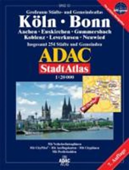 ADAC Stadtatlas Köln, Bonn 1:20 000, niet bekend - Paperback - 9783826405013