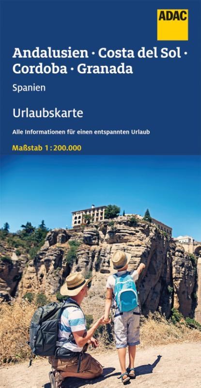 ADAC Urlaubskarte E Andalusien, Costa del Sol 1:200 000, niet bekend - Gebonden - 9783826406126