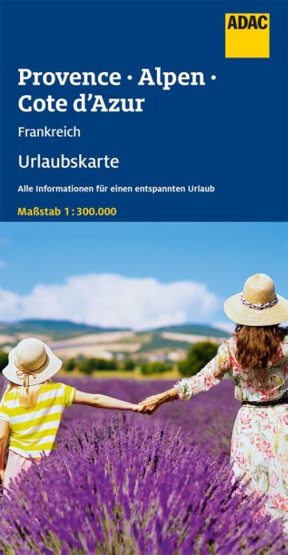 ADAC Urlaubskarte F Provence, Französiche Alpen, Cote d'Azur 1:300 000, niet bekend - Gebonden - 9783826406157
