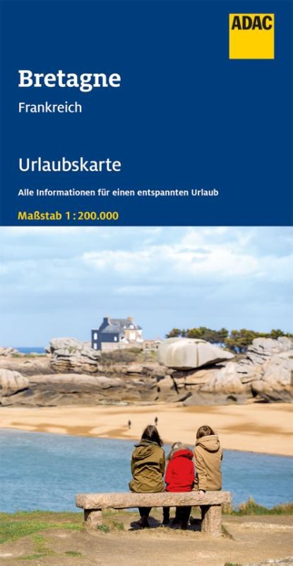 ADAC Urlaubskarte F Bretagne 1:200 000, niet bekend - Gebonden - 9783826406164