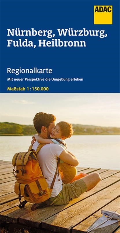 ADAC Regionalkarte Blatt 12 Nürnberg, Würzburg, Fulda, Heilbronn 1:150 000, niet bekend - Gebonden - 9783826414152