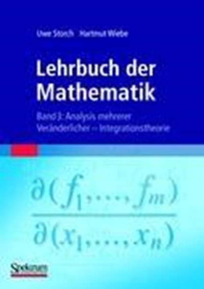 Lehrbuch der Mathematik, Band 3, Hartmut Wiebe ;  Uwe Storch - Paperback - 9783827427458