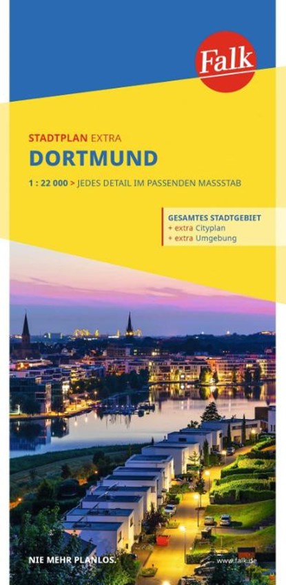 Falk Stadtplan Extra Dortmund 1:22.000,  - Gebonden - 9783827900678