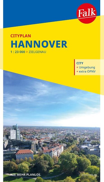 Falk Cityplan Hannover 1:23.000, niet bekend - Gebonden - 9783827900876