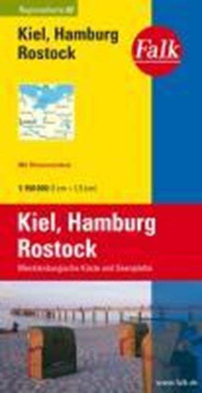 Falk Regionalkarte 02. Kiel, Hamburg, Rostock. 1 : 150 000, niet bekend - Paperback - 9783827918024