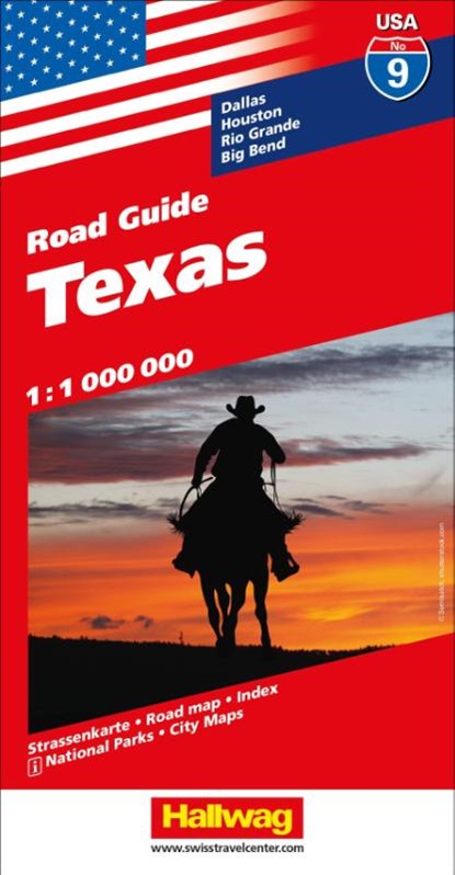 Hallwag Strassenkarte USA, Texas 1:1 Mio., Hallwag Kümmerly+Frey AG - Gebonden - 9783828309906
