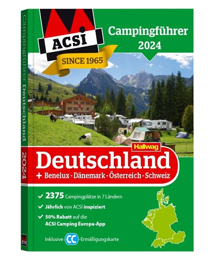 ACSI Campingführer Deutschland 2024, Acsi ; Hallwag - Paperback - 9783828310674