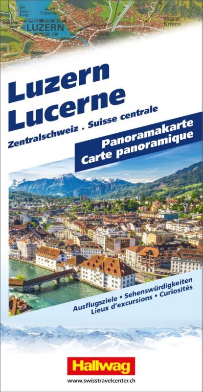 Hallwag Panoramakarte Luzern, Hallwag Kümmerly+Frey AG - Gebonden - 9783828310834