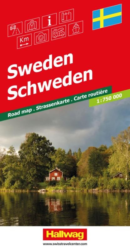 Hallwag Strassenkarte Schweden 1:750.000, niet bekend - Gebonden - 9783828330269