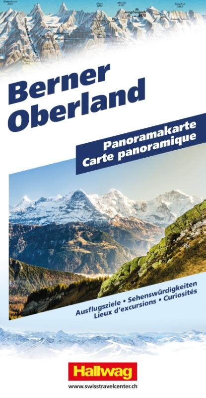 Hallwag Panoramakarte Berner Oberland, niet bekend - Gebonden - 9783828330276
