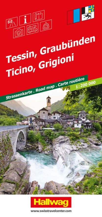 Tessin, Graubünden 1:200.000, niet bekend - Gebonden - 9783828330368