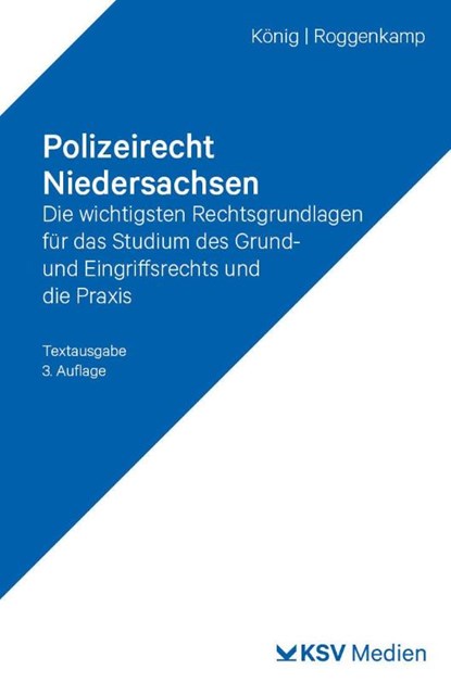 Polizeirecht Niedersachsen, Kai König ; Jan D Roggenkamp - Paperback - 9783829319119